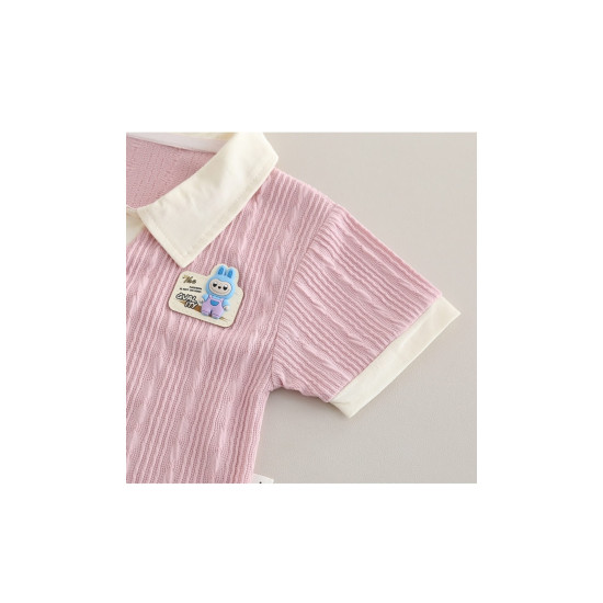 Girls Pink Summer Set with Bag