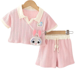 Girls Pink Summer Set with Bag