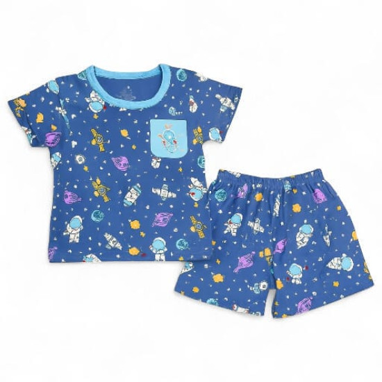 Short Sleeve Boys Pajama Set with Shorts