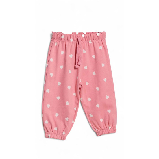 Babygirls Printed Pink Pants