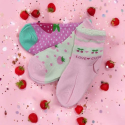 Girls Short Socks (3 Pairs)