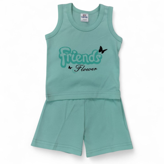 Baby Girls Sleeveless Pajama Set