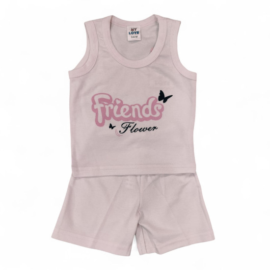 Baby Girls Sleeveless Pajama Set