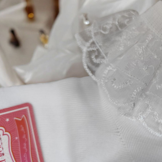 Girls White Frill Socks