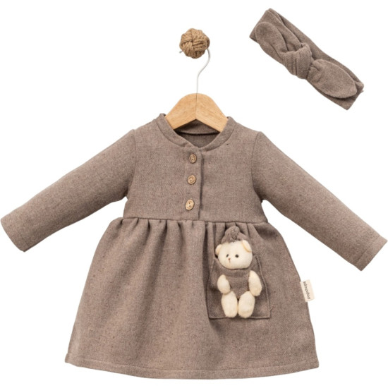 Babygirls Elegant Dress with Headband