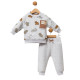 Babyboys 2-Peice Winter Set with Teddy Bear Prints