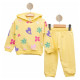 Hooded Floral Winter Set for Girls