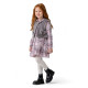Girls Long Sleeve Dress with Vest