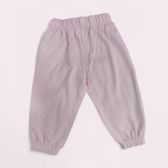 Babygirls Printed Light Pink Pants