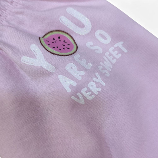 Babygirls Printed Light Pink Pants