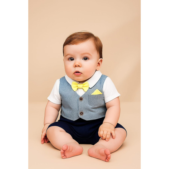Blue Short Sleeve Boys Set