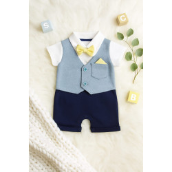 Blue Short Sleeve Boys Set