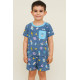 Short Sleeve Boys Pajama Set with Shorts