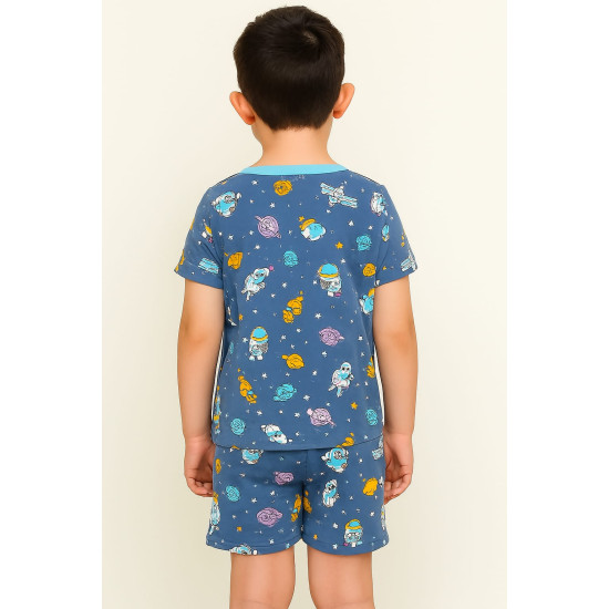 Short Sleeve Boys Pajama Set with Shorts