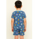 Short Sleeve Boys Pajama Set with Shorts