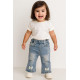 Girls Jeans Pants Light Blue Colored