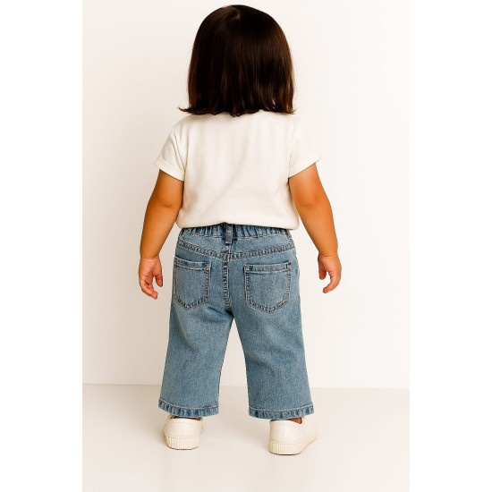 Girls Jeans Pants Light Blue Colored