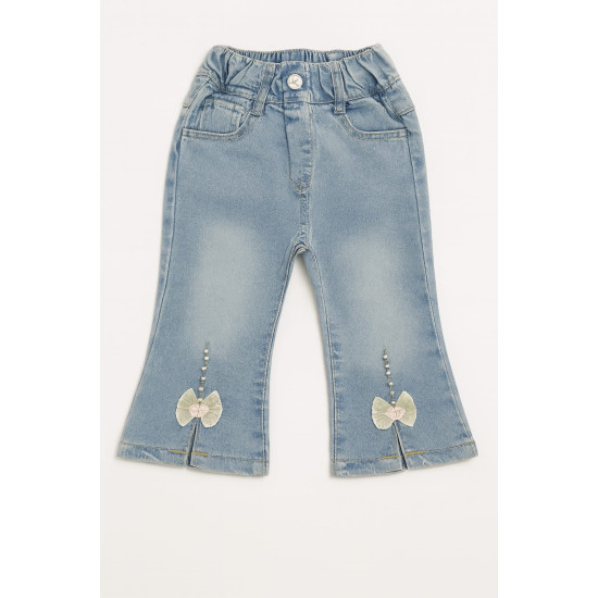 Girls Jeans Pants Light Blue Colored