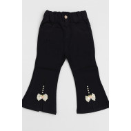 Girls Jeans Pants Black Colored