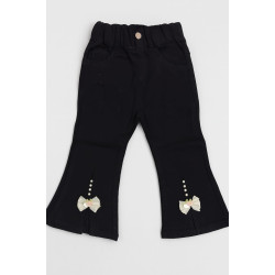 Girls Jeans Pants Black Colored