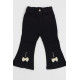 Girls Jeans Pants Black Colored