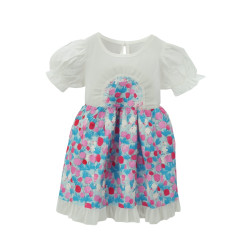 Girls Blue and Pink Dress