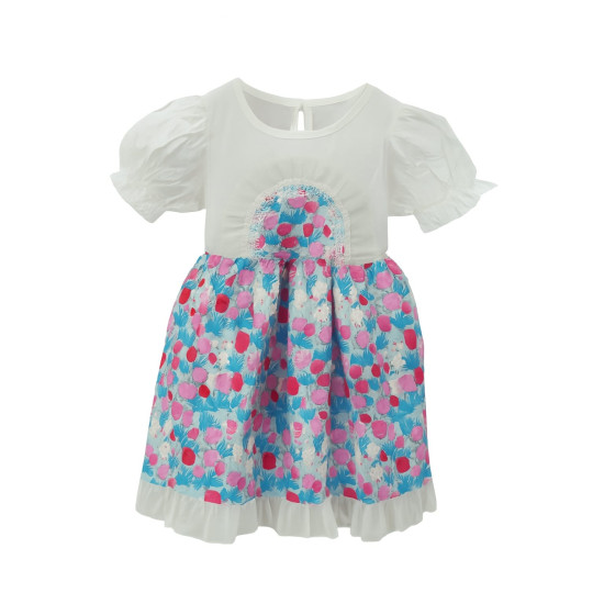 Girls Blue and Pink Dress