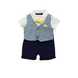 Blue Short Sleeve Boys Set