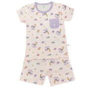 Short Sleeve Pajama Set with Shorts