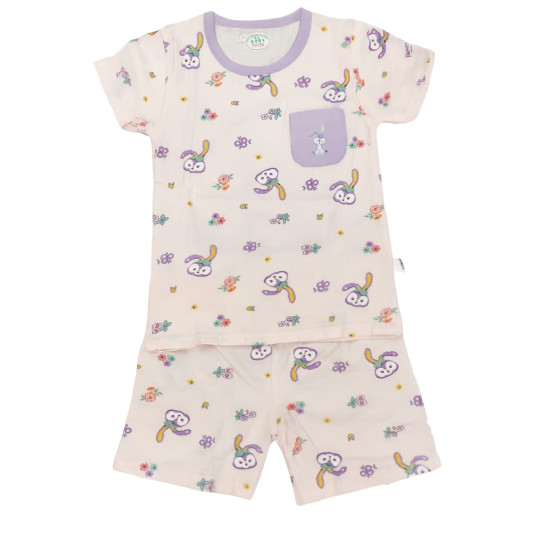 Short Sleeve Pajama Set with Shorts