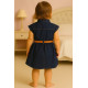 Girls Jeans Dress with Belt